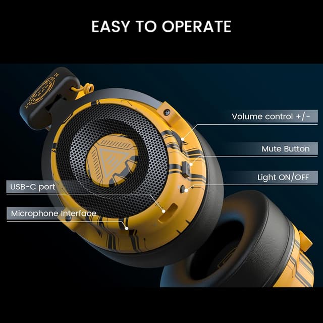 Thumbnail 6 de EKSA E900BT Wireless Gaming Headset: 2,4GHz & Bluetooth, USB-C/USB, bis zu 50 Std.