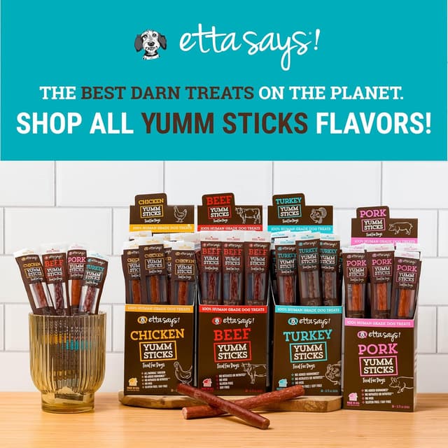 Thumbnail 6 de ETTA SAYS! Yumm Sticks Natural Dog Treats (Turkey Jerky) — 12 Count