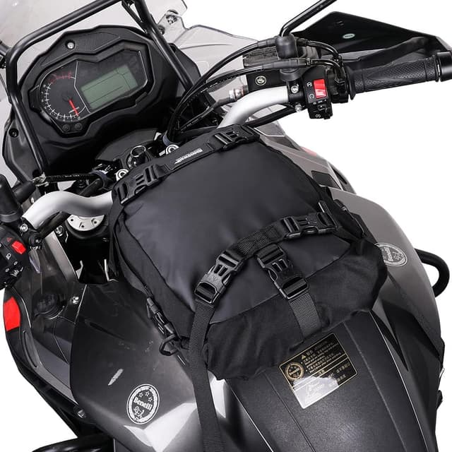 Detalle 2 de Rhinowalk Motor Pannier Bag 10L Waterproof Rear Rack Trunk Bag (Black) – modular rear luggage storage