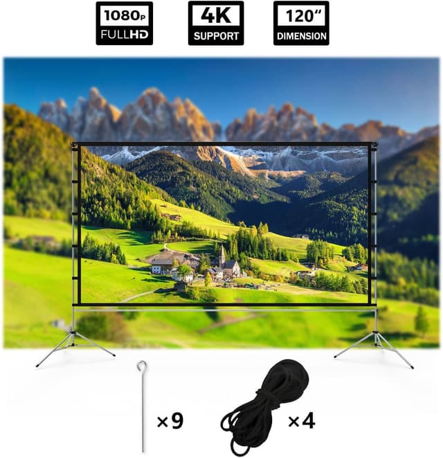 Thumbnail 3 de Vamvo Projector Screen Outdoor 120