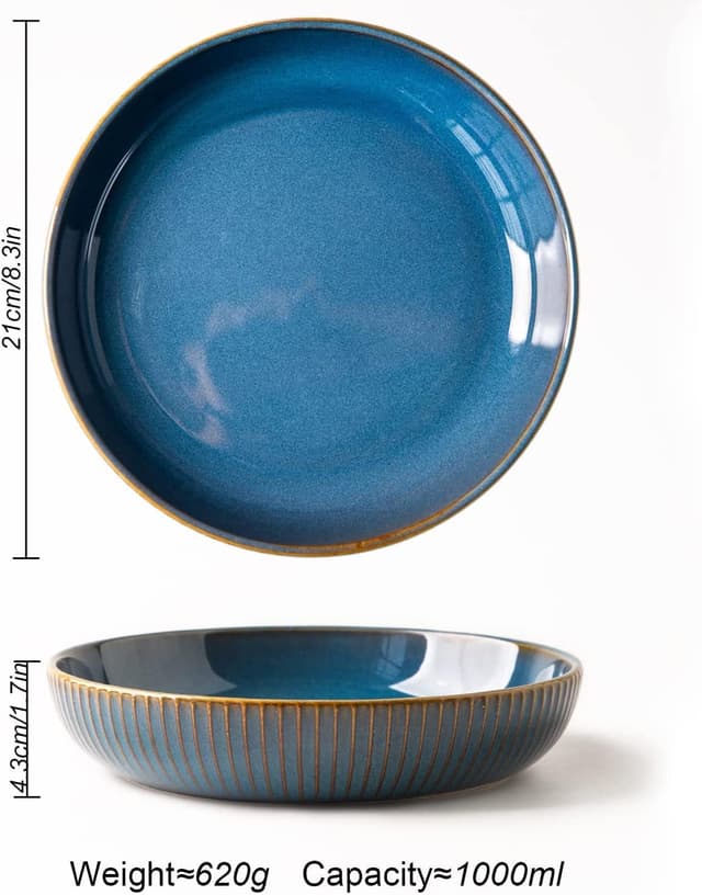 Thumbnail 4 de CSYY 4 Teiliges Pastateller aus Keramik 21 cm