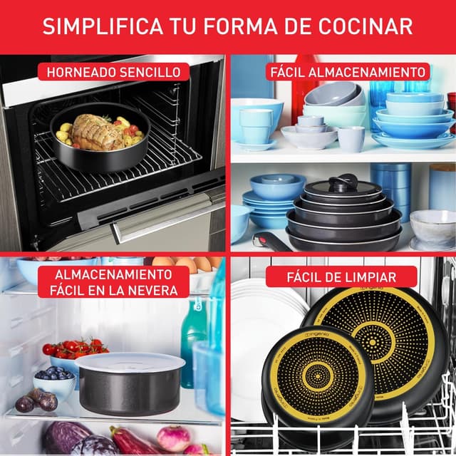 Thumbnail 3 de Tefal Ingenio Easy On juego de 3 cazos 16/18/20 cm