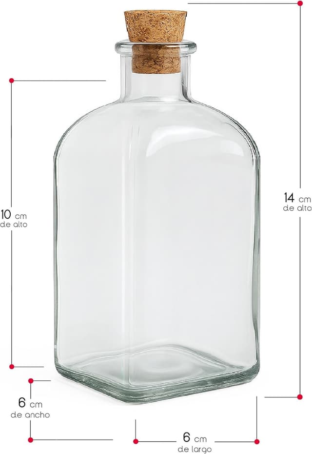 Thumbnail 4 de TIENDA EURASIA - Pack 12 Frascos de Vidrio con Tapón