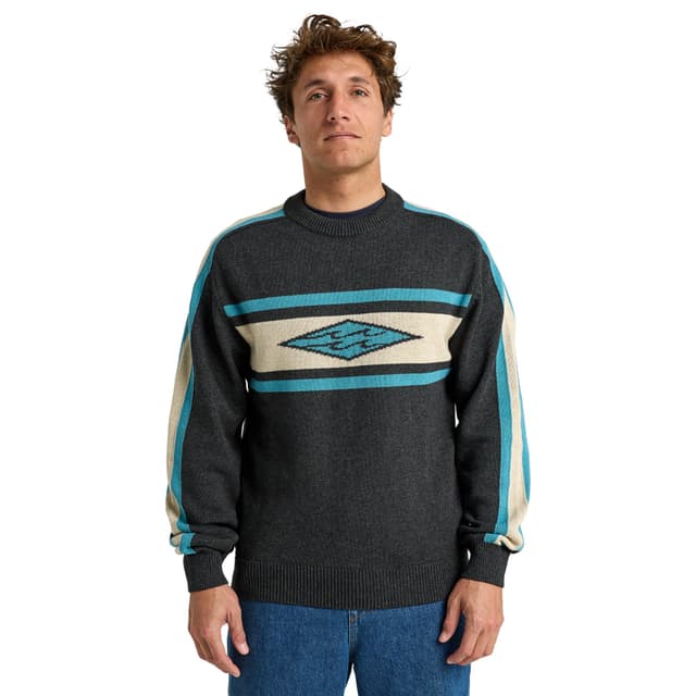 Detalle de Billabong Unlock Diamond: jersey de hombre cerrado de acrílico y algodón