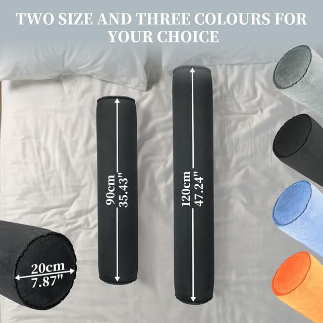 Detalle de ONTYZZ Seitenschläferkissen aufblasbar (90 x 20 cm) – Körperkissen für Rücken-, Seiten- und Bauchlage