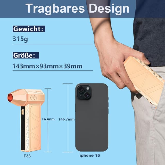 Thumbnail 3 de CCV Elektrische Staubgebläse 3000mAh