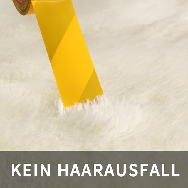 Detalle 1 de Sour Lemon Hochflor Teppich Creme 160x230