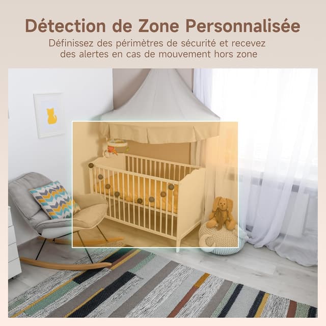 Thumbnail 3 de ARENTI Babyphone 2 Caméras 1080p moniteur bébé avec VOX 🌙