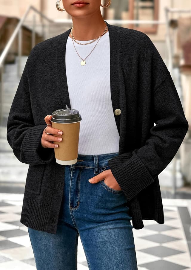 Thumbnail 4 de PRETTYGARDEN 2026 Oversized Cardigan Sweater