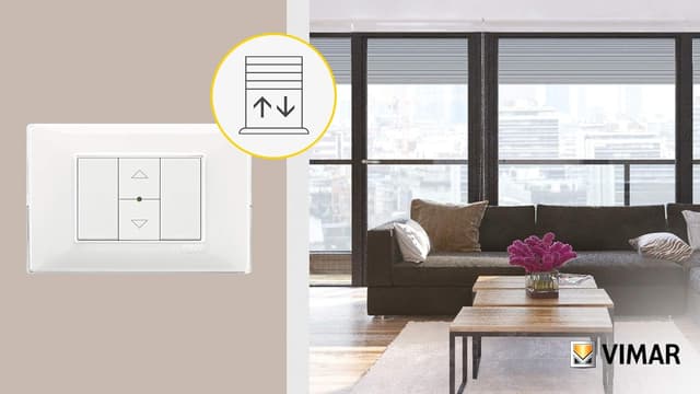 Detalle 2 de Vimar 14196 Plana commutatore elettronico centralizzabile Quid per tapparelle (memorizzazione posizione)