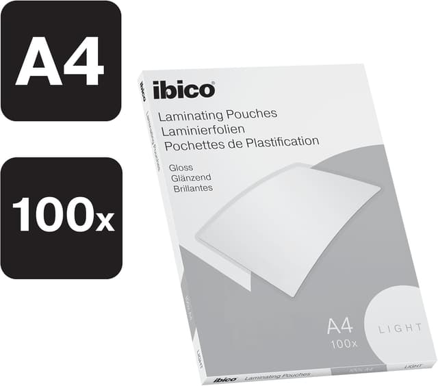 Detalle 2 de Ibico Basics Pochettes plastification 100