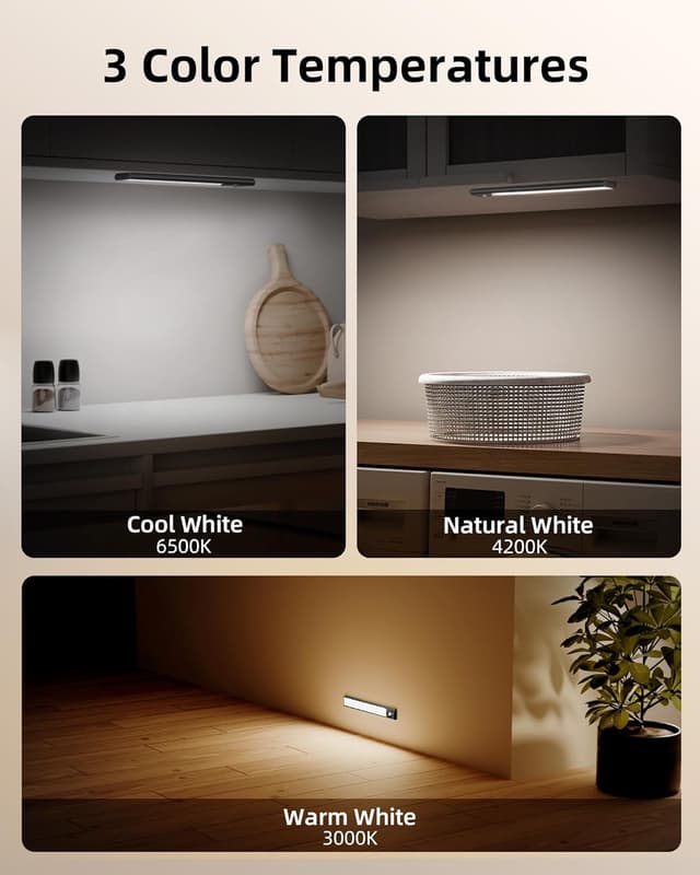 Detalle de EZVALO under cabinet lights 62 LED 2 pack