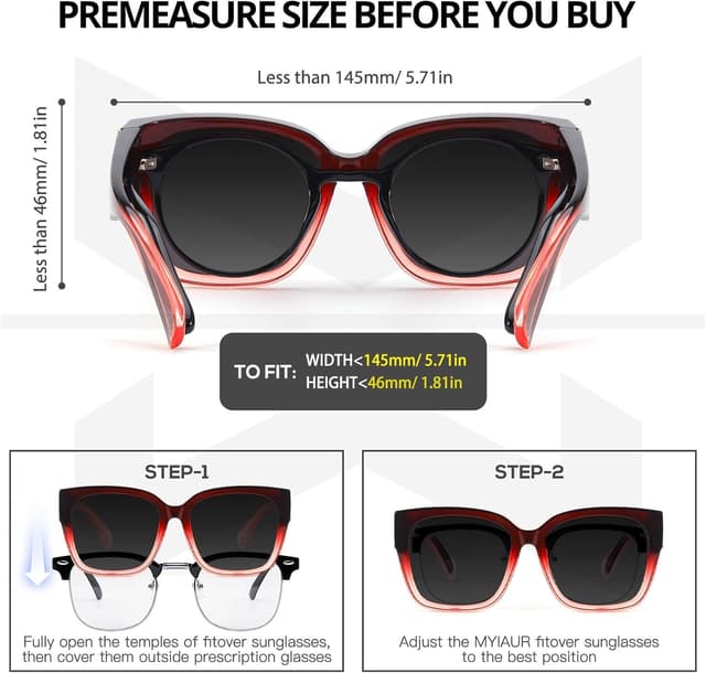 Detalle 2 de Over glasses sunglasses 2 pack