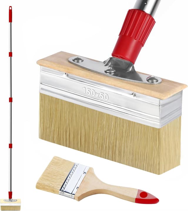 Detalle de 60in Deck Brush with Long Handle 6in Decking Paint Brush