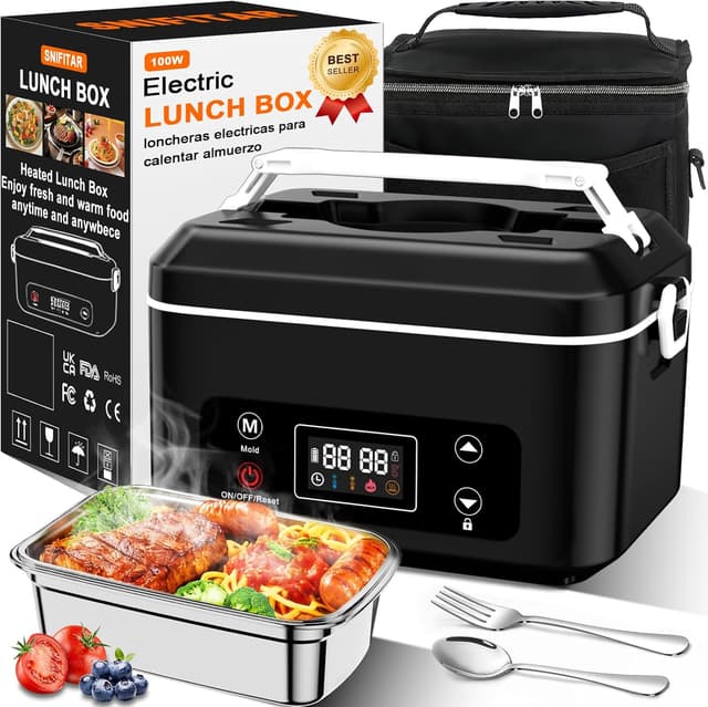 Detalle de Cordless Heated Lunch Box 1.2L 🍱