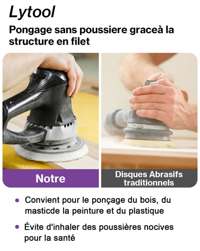 Thumbnail 6 de Lytool Disques abrasifs 150 mm grain 120