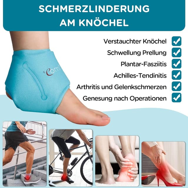 Detalle 2 de Kühlmanschette Fuß Knöchel Gelpads 30x11 cm