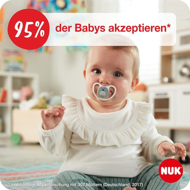 Thumbnail 2 de NUK Space Day & Night Babyschnuller 6-18 Monate