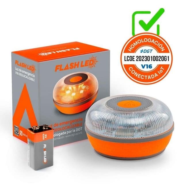 Detalle 2 de FlashLED SOS V16 IoT baliza conectada, SIM 2038