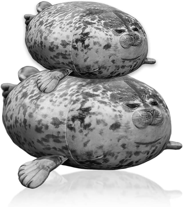 Thumbnail 6 de Plush Seal Pillow Chubby Blob Seal Plush Toy – soft cotton stuffed pillow (S, pack of 1)