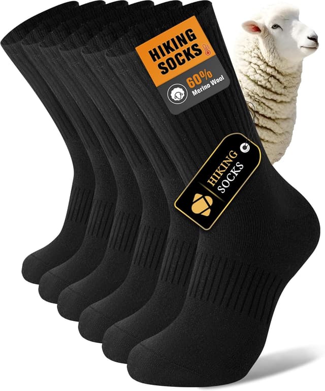 Detalle de SukModen Merino Wool Socks 3 pairs thermal socks