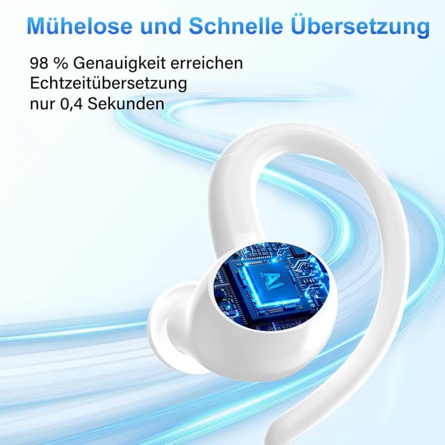 Thumbnail 5 de AI Kopfhörer Übersetzer 3‑in‑1, 164 Sprachen