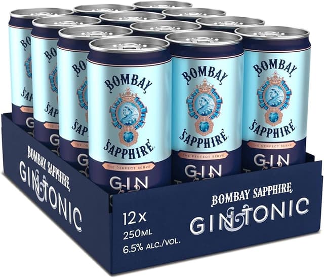 Imagen de Bombay Sapphire Gin & Tonic en Lata, Listo Para Disfrutar 🍸 en OfertitasTOP