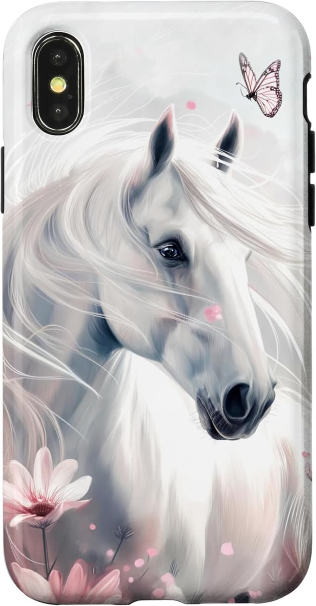 Detalle 1 de Cheval Fleurs Papillon coque iPhone 14 Plus