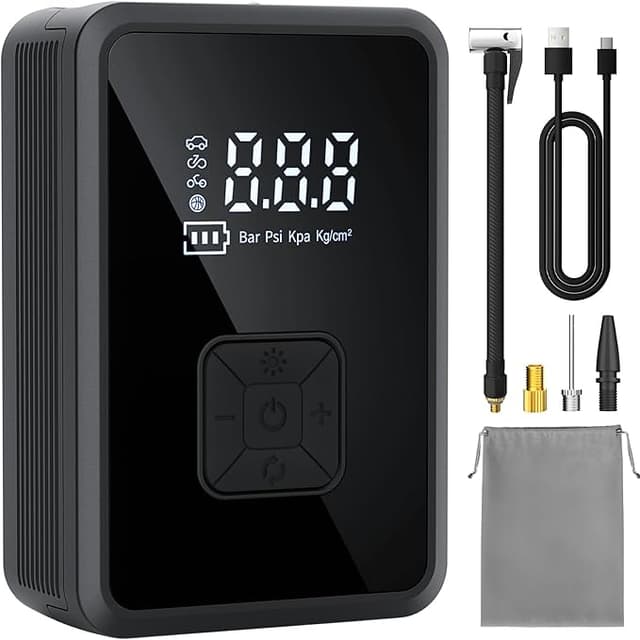 Detalle de Oasser Compresor Portátil 150PSI ✨ Inflador Ruedas y Moto