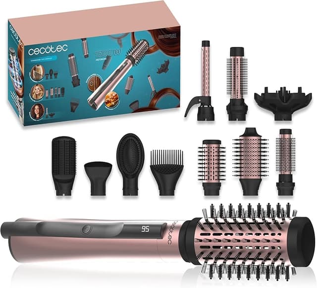 Imagen de Cecotec CeramicCare 10in1 AirBrush 1200W — Cepillo 10 accesorios en OfertitasTOP