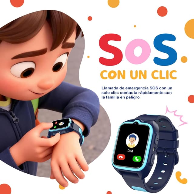 Detalle 2 de Reloj inteligente niño GPS 4G con cámara
