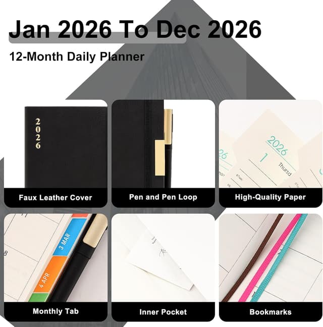 Thumbnail 5 de 2026 Diary A5 Page a Day