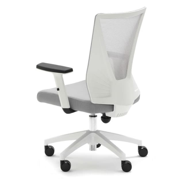 Detalle de Euromof Tirana Silla de oficina blanca/gris