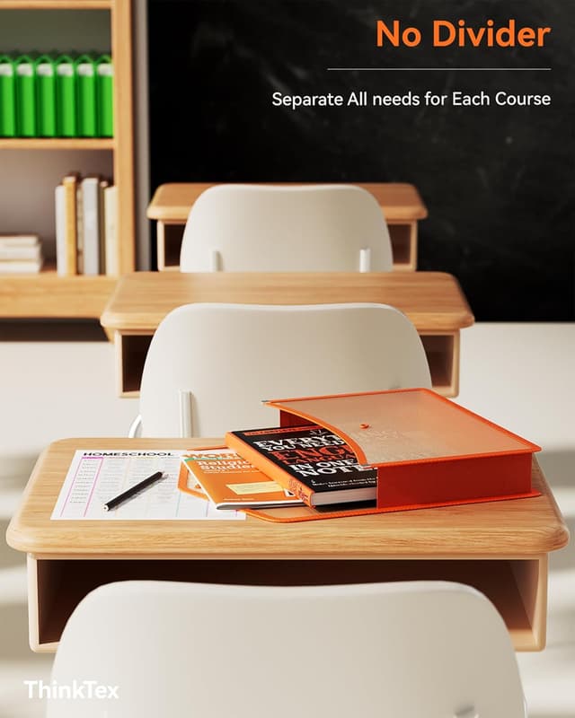 Detalle 2 de A4 plastic file folder 5 pcs, ThinkTex 33cm