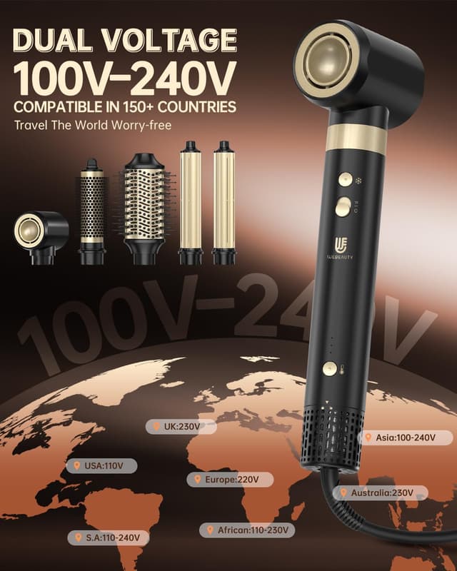 Thumbnail 1 de webeauty Doble Voltaje 1400W Secador 6 en 1