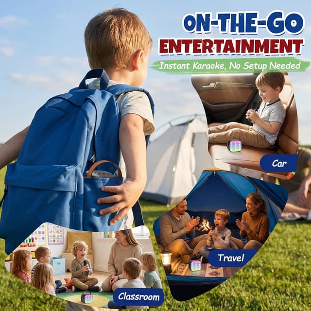 Thumbnail 6 de YLL Mini Karaoke Machine 2‑mic for kids 🎤