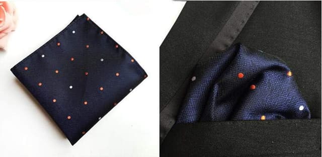 Detalle de smart sisi samrt sisi Men’s Suit Pocket Handkerchiefs (Square Dots) – 12-pack in 12 colours