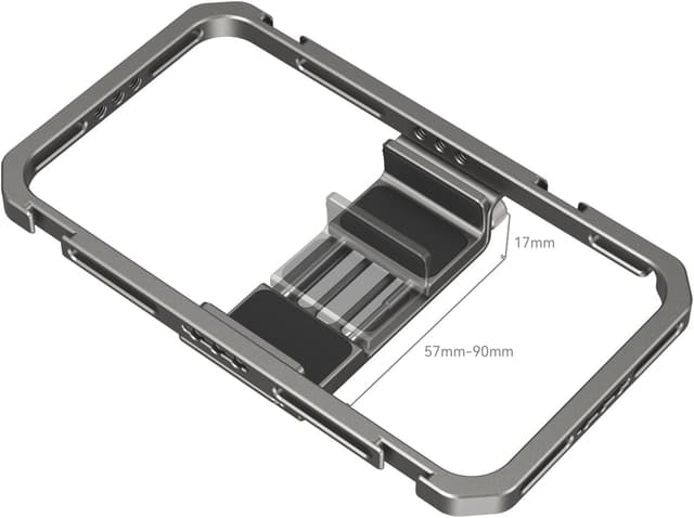 Thumbnail 6 de SMALLRIG Smartphone Video Rig für iPhone 17/16/15/14/13 & Samsung – Handycage mit 2 Cold Shoe Mounts, Stabilisator für Vlogging