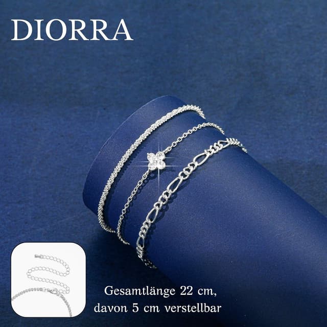 Detalle 2 de Diorra Silberschmuck Armband Set 3er