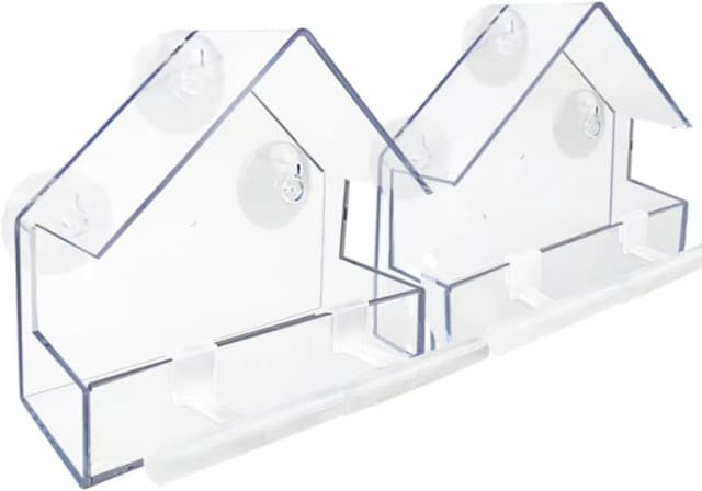 Detalle de WLLKOO Window Bird Feeder 4 Pack