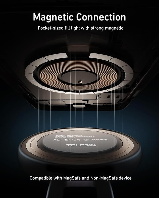 Thumbnail 4 de TELESIN C03 Magnetic Selfie Light for iPhone MagSafe