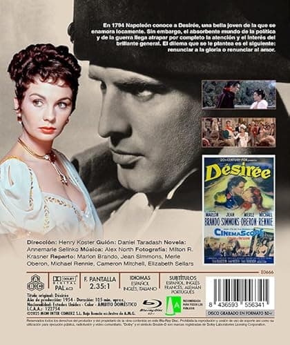 Detalle 2 de Désirée BdR en Blu-ray (Mon Inter, Color 1954)