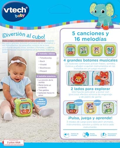 Thumbnail 3 de VTech-Baby Cubo Sorpresas Música y Animales 🎲
