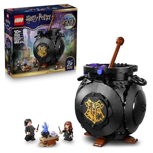 Detalle de LEGO Harry Potter 76464 Caldero: Aula de Pociones Secretas con minifiguras de Snape y Hermione