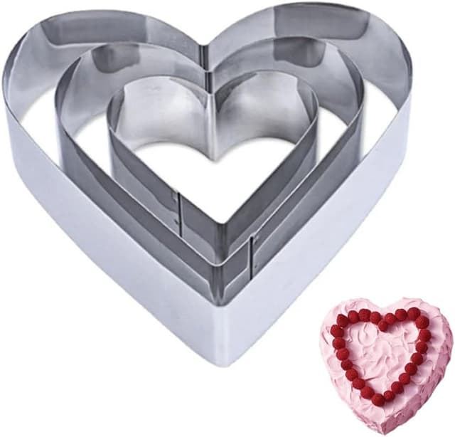 Imagen de Backform Herz Set 3 Stück 10/15/20 cm 🍰 en OfertitasTOP