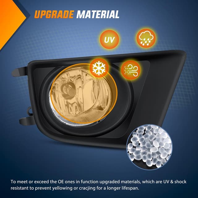 Detalle de Nilight Clear Lens Fog Lights Assembly for 2012-2015 Toyota Tacoma (H11 12V 55W)