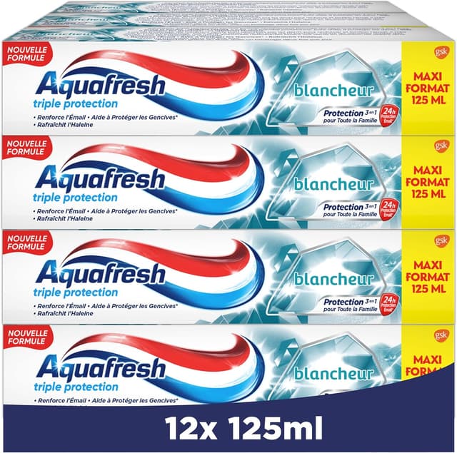 Imagen de Aquafresh Dentifrice 12x125 ml Blancheur 🪥 en OfertitasTOP