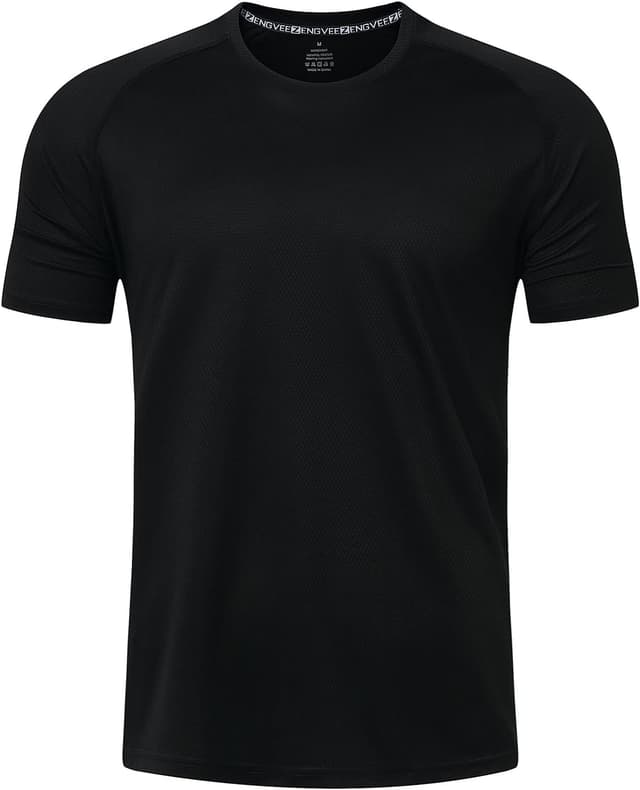 Detalle de LUWELL PRO 3 Pack Men’s Quick-Dry Running T-Shirts (Gym & Workout Tops)