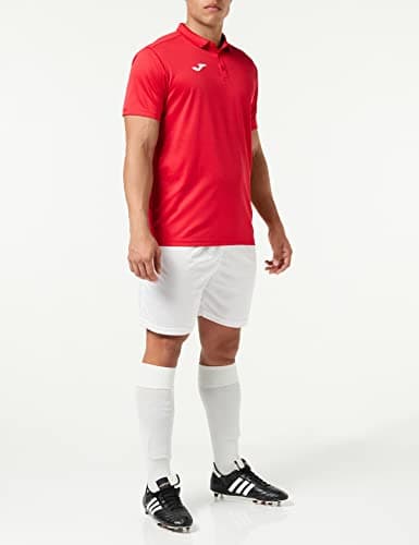 Detalle 2 de Joma Polo hobby rojo de hombre con cuello tipo polo y secado rápido
