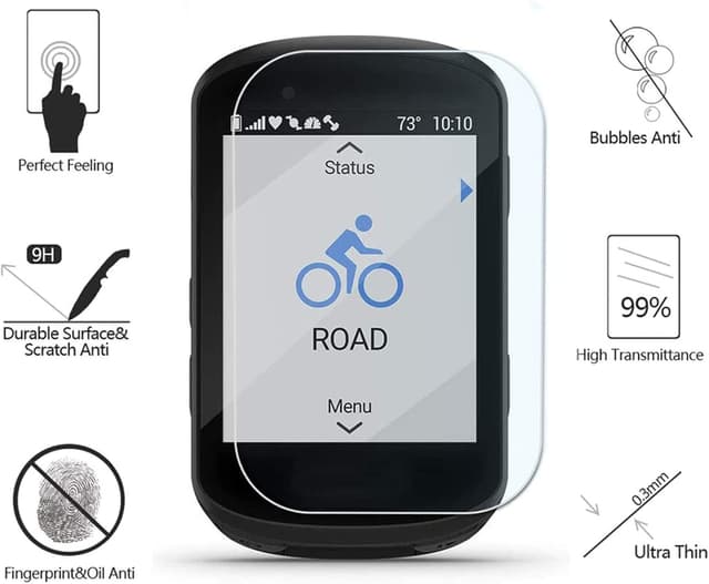 Detalle 2 de MWOOT Tempered Glass Screen Protector Garmin Edge 830